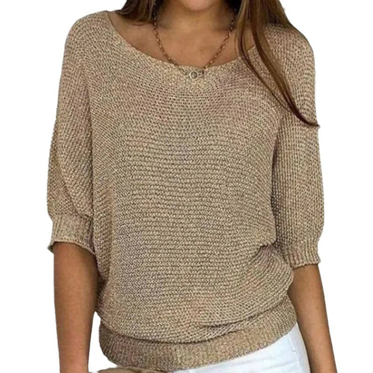 Women's Batwing-Sleeve Knit Pullover
