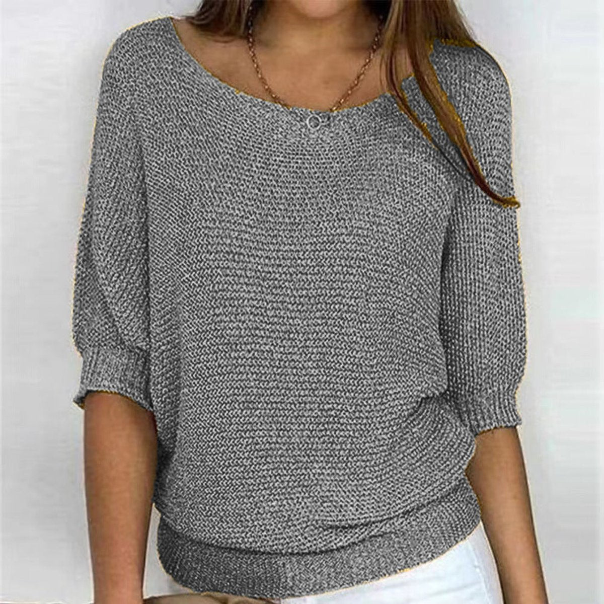 Women's Batwing-Sleeve Knit Pullover