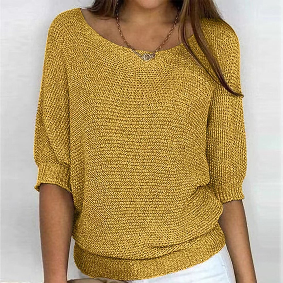 Women's Batwing-Sleeve Knit Pullover