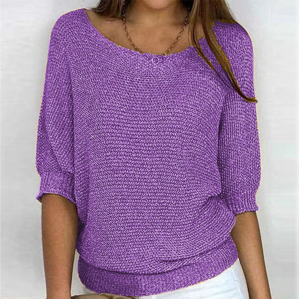 Women's Batwing-Sleeve Knit Pullover