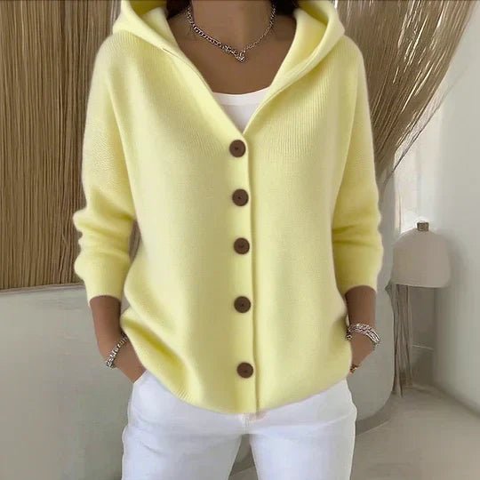 Women's Hooded Button-Front Cardigan
