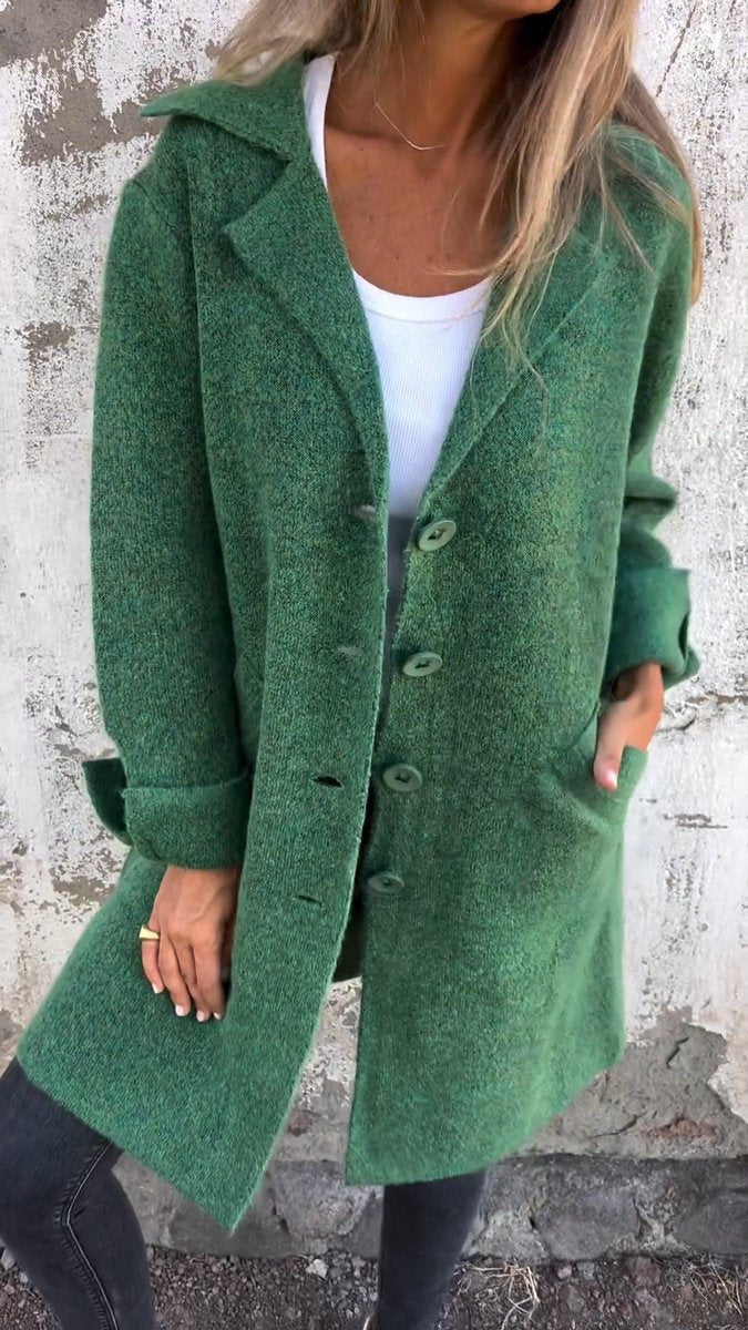 Women's Longline Lapel Overcoat
