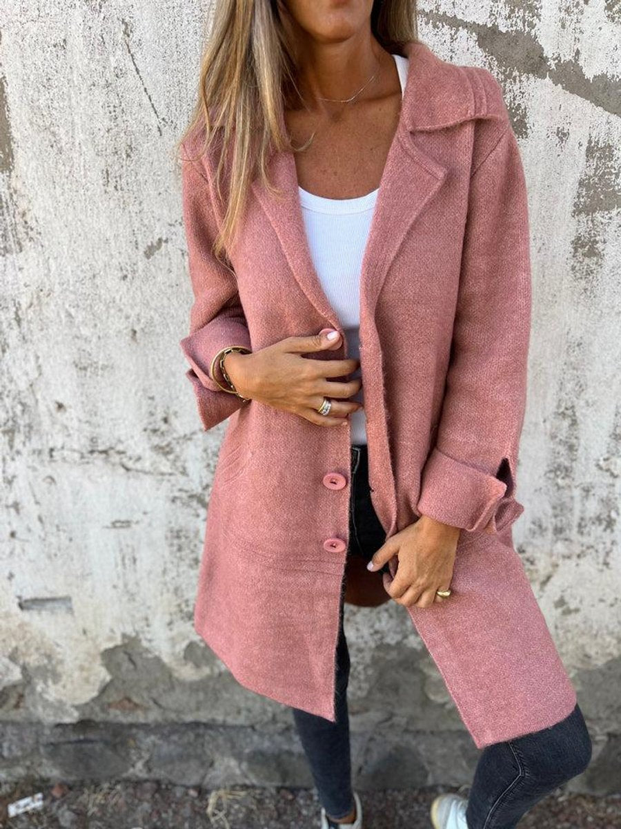 Women's Longline Lapel Overcoat