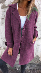 Women's Longline Lapel Overcoat