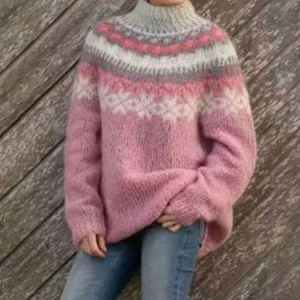 Women's Fair Isle Relaxed-Fit Jumper