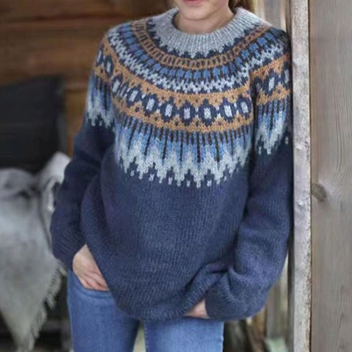 Women's Fair Isle Relaxed-Fit Jumper
