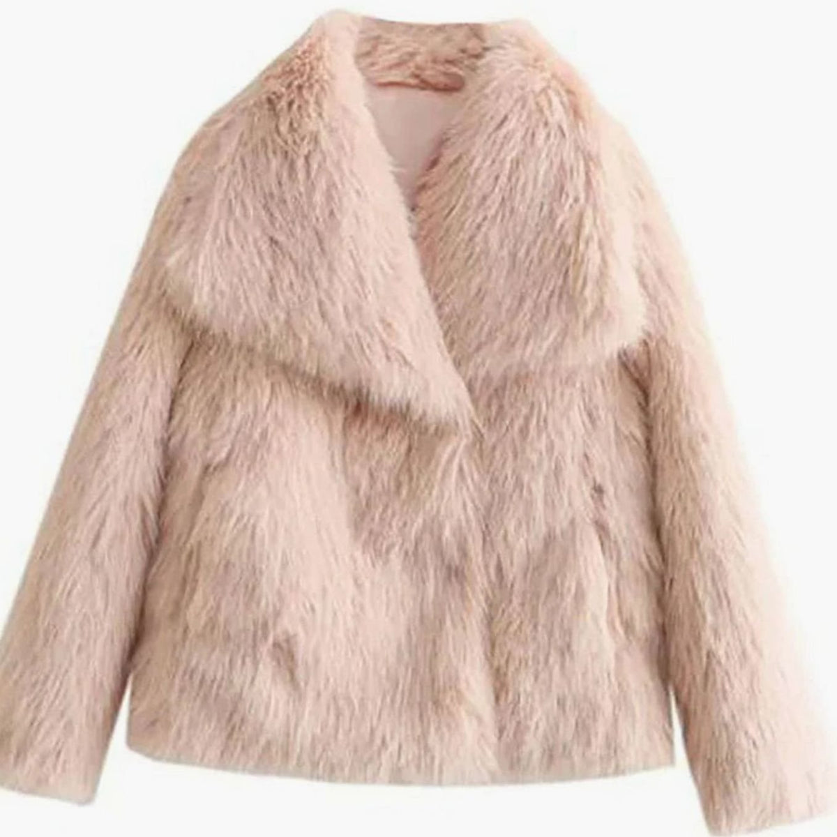 Women's Open-Front Faux Fur Jacket