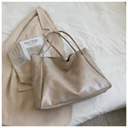Women's Retro PU Leather Shoulder Tote