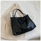 Women's Retro PU Leather Shoulder Tote