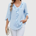 Women's Ruffle Chiffon Blouse