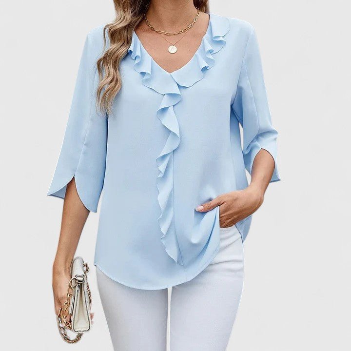 Women's Ruffle Chiffon Blouse