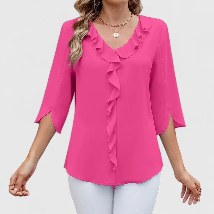 Women's Ruffle Chiffon Blouse