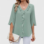 Women's Ruffle Chiffon Blouse