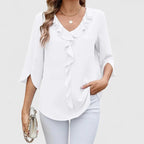 Women's Ruffle Chiffon Blouse
