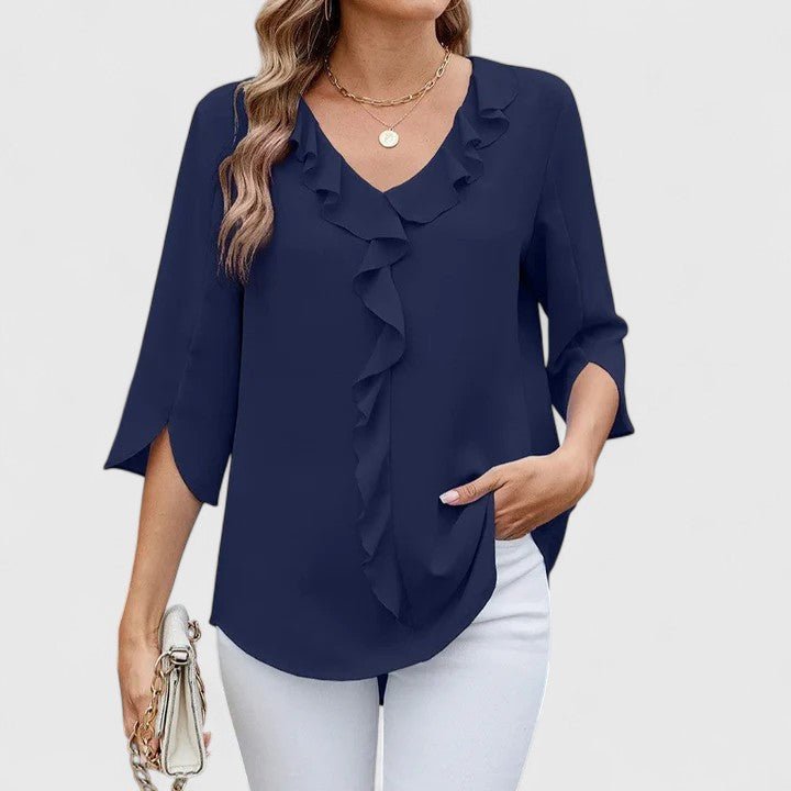 Women's Ruffle Chiffon Blouse