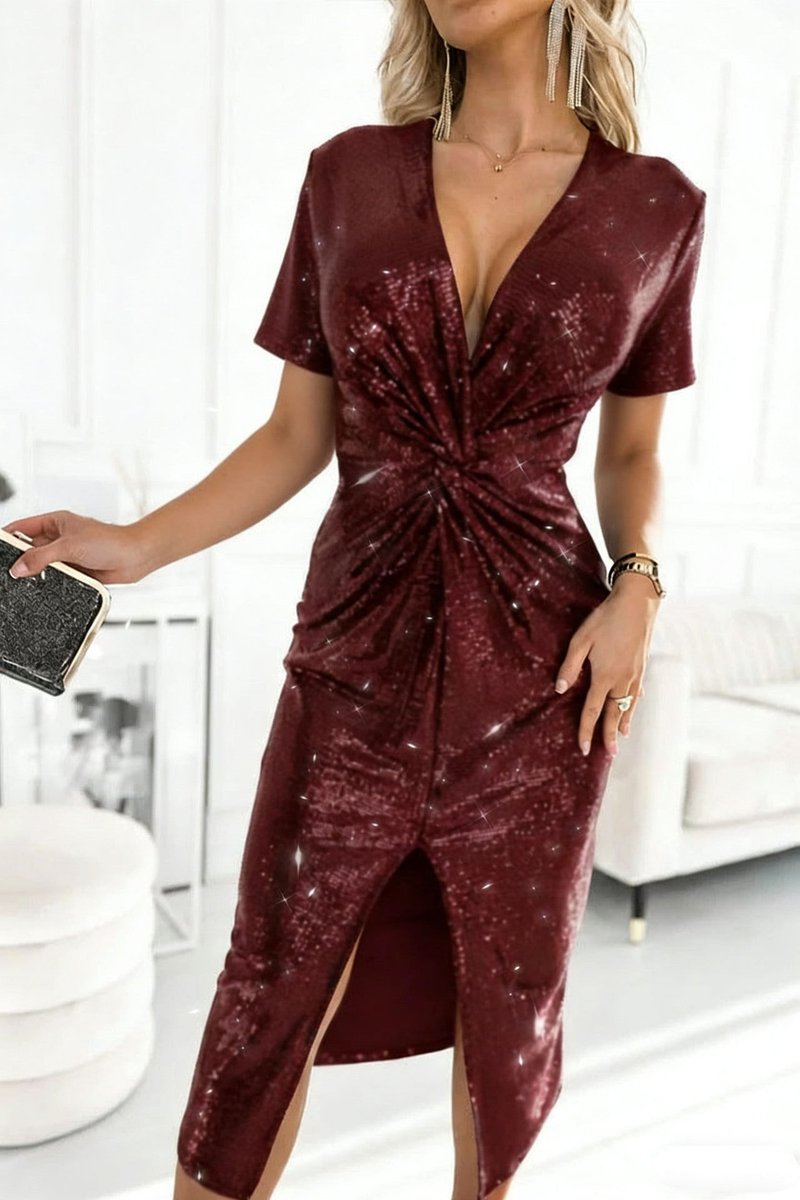 Women's Sequin Midi Dress