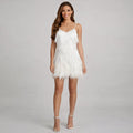 Women's V-Neck Sequin Cocktail Dress