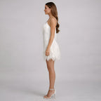 Women's V-Neck Sequin Cocktail Dress