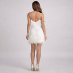 Women's V-Neck Sequin Cocktail Dress