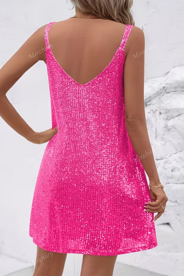Women's Sequin Mini Evening Dress