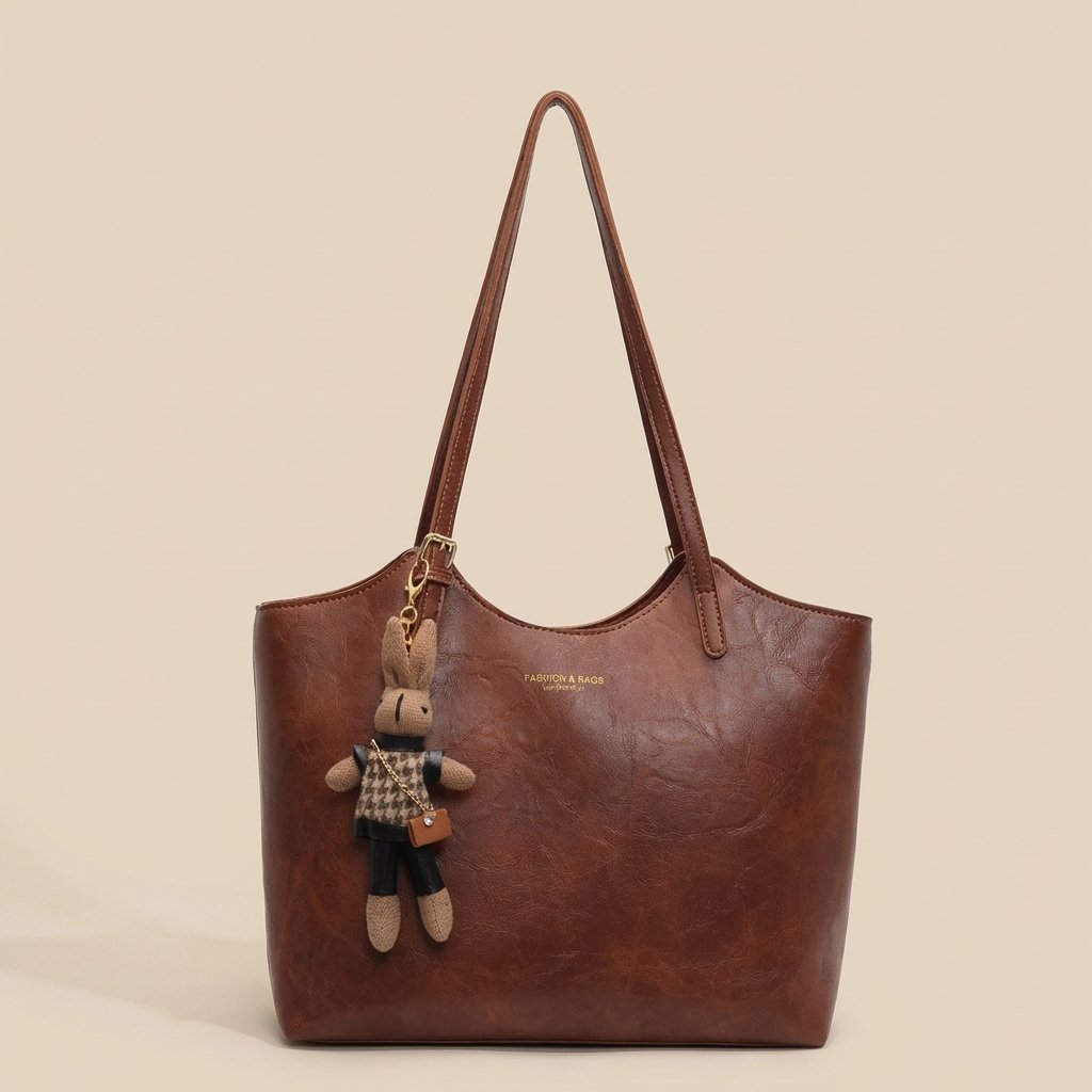 Women's Vegan Leather Shoulder Tote