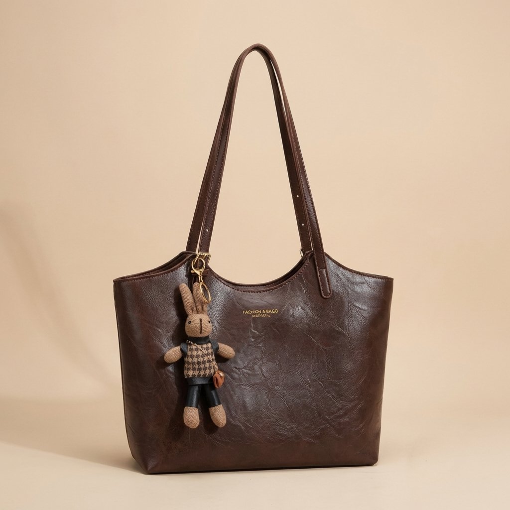 Women's Vegan Leather Shoulder Tote