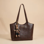 Women's Vegan Leather Shoulder Tote