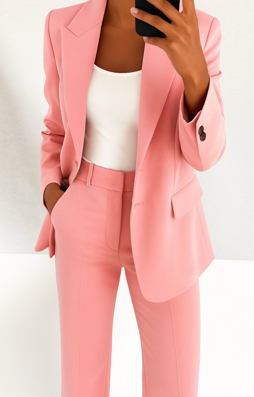 Women's Straight-Leg Blazer Suit