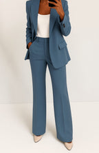 Women's Straight-Leg Blazer Suit