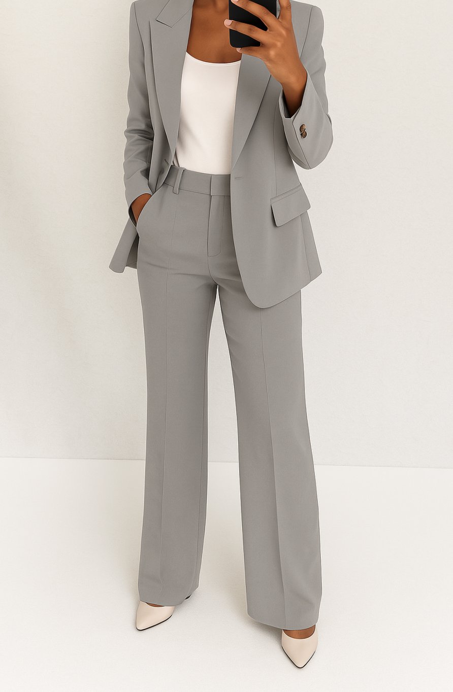 Women's Straight-Leg Blazer Suit