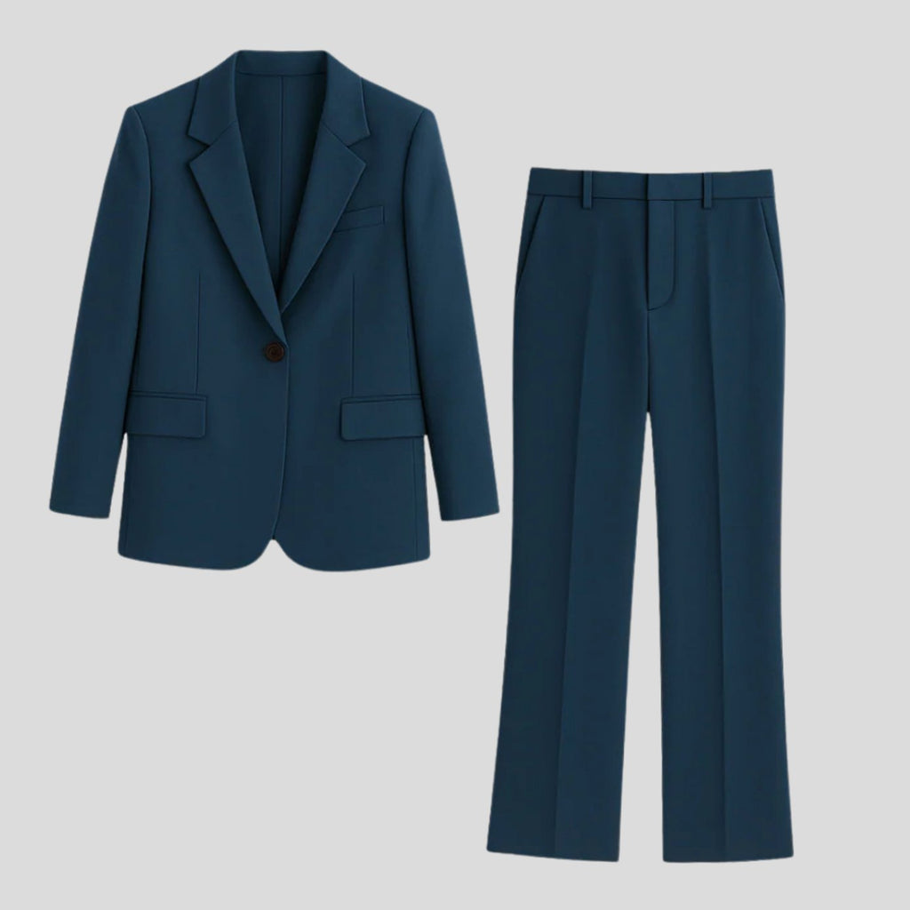 Women's Tailored Straight-Leg Trouser Suit