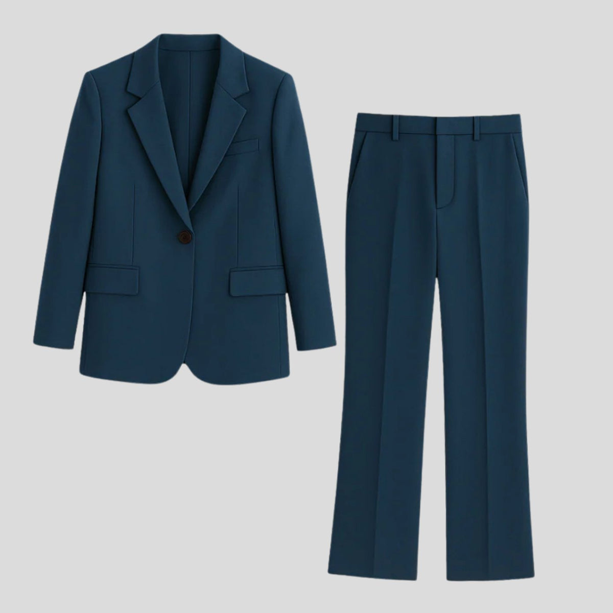 Women's Tailored Straight-Leg Trouser Suit