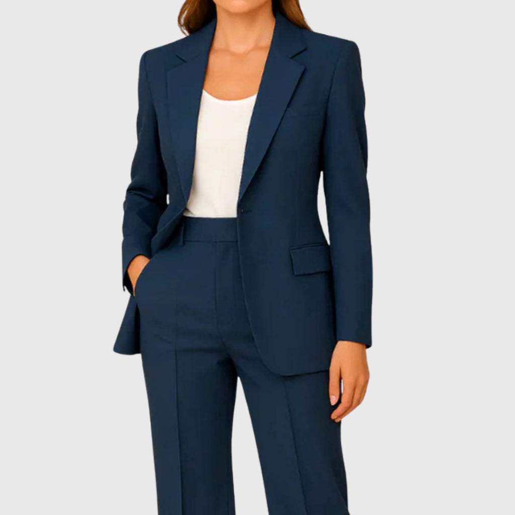 Women's Tailored Straight-Leg Trouser Suit