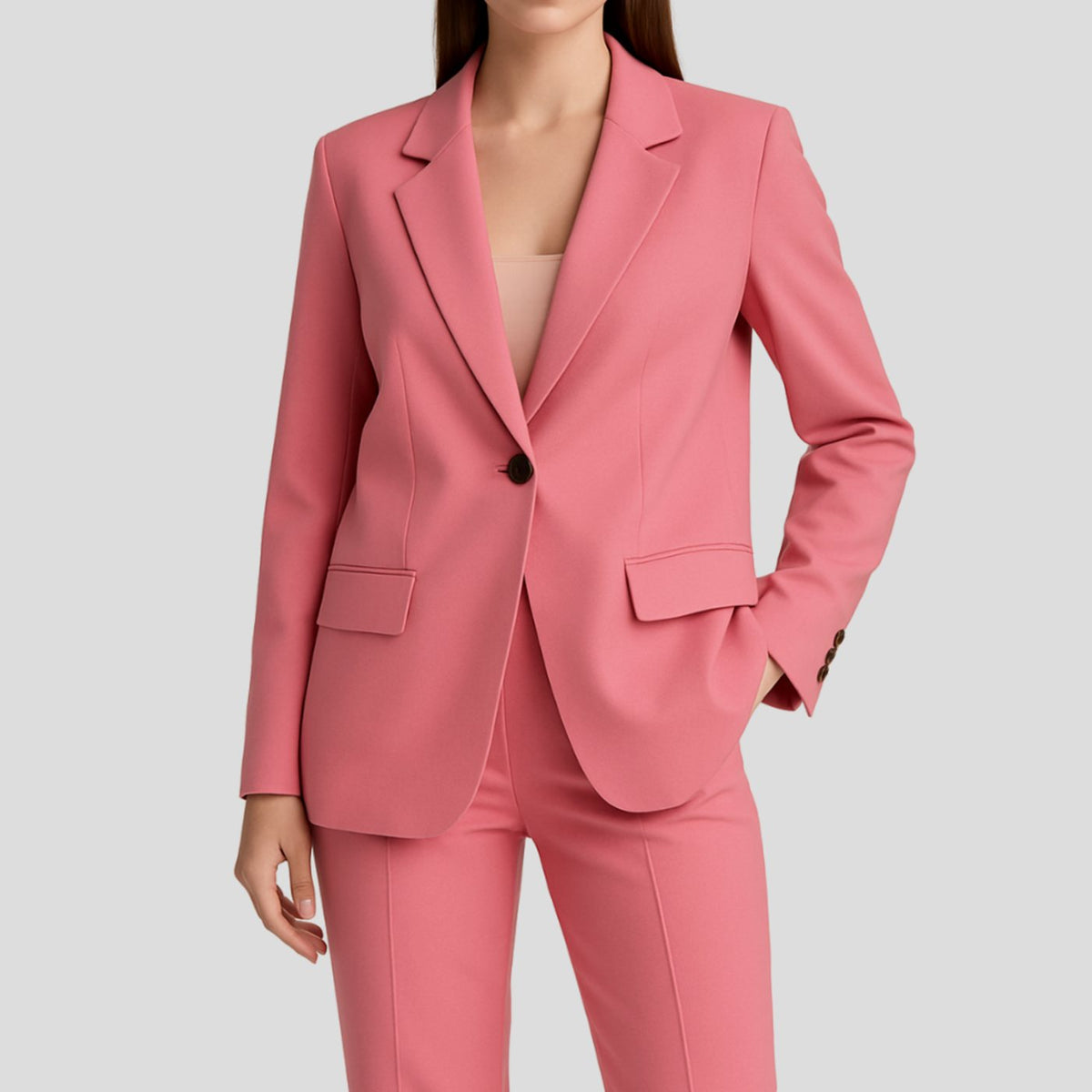 Women's Tailored Straight-Leg Trouser Suit