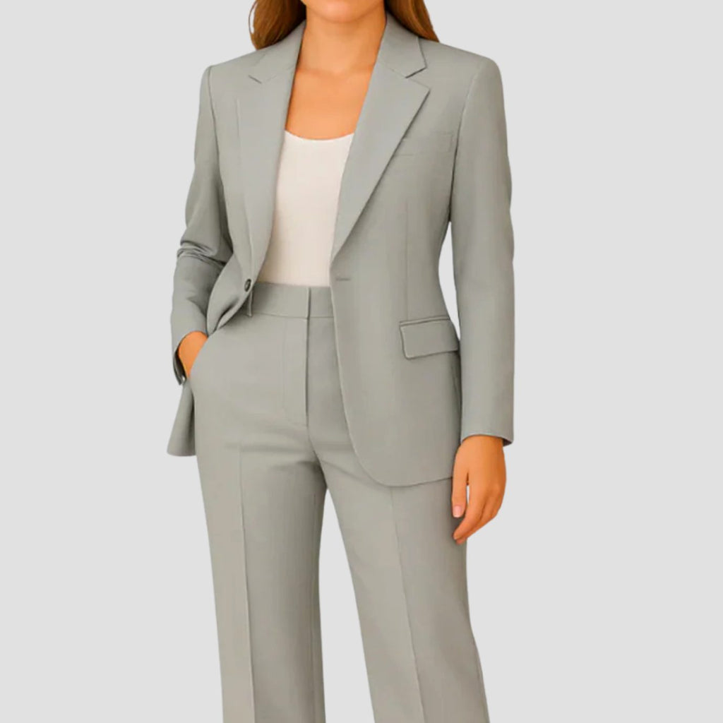 Women's Tailored Straight-Leg Trouser Suit
