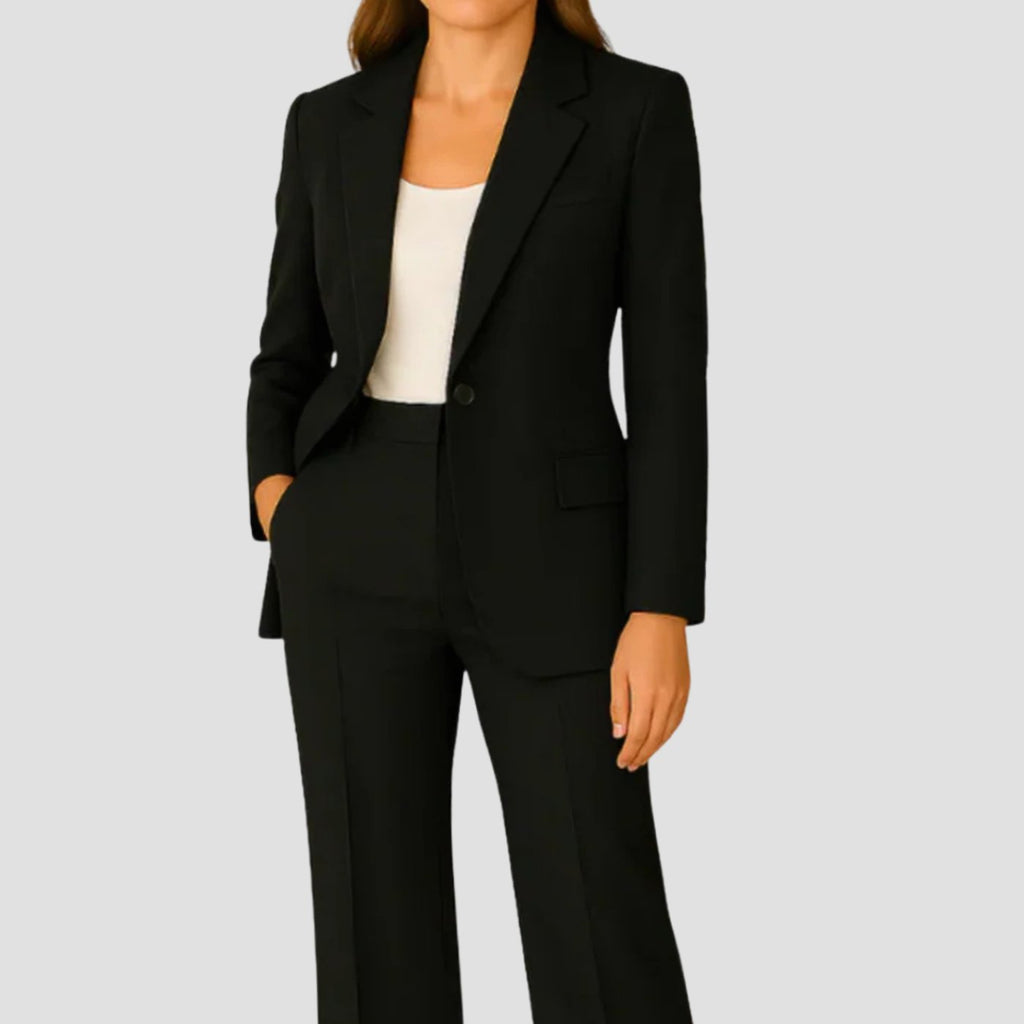 Women's Tailored Straight-Leg Trouser Suit