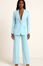 Women's Tailored Wide-Leg Trouser Suit