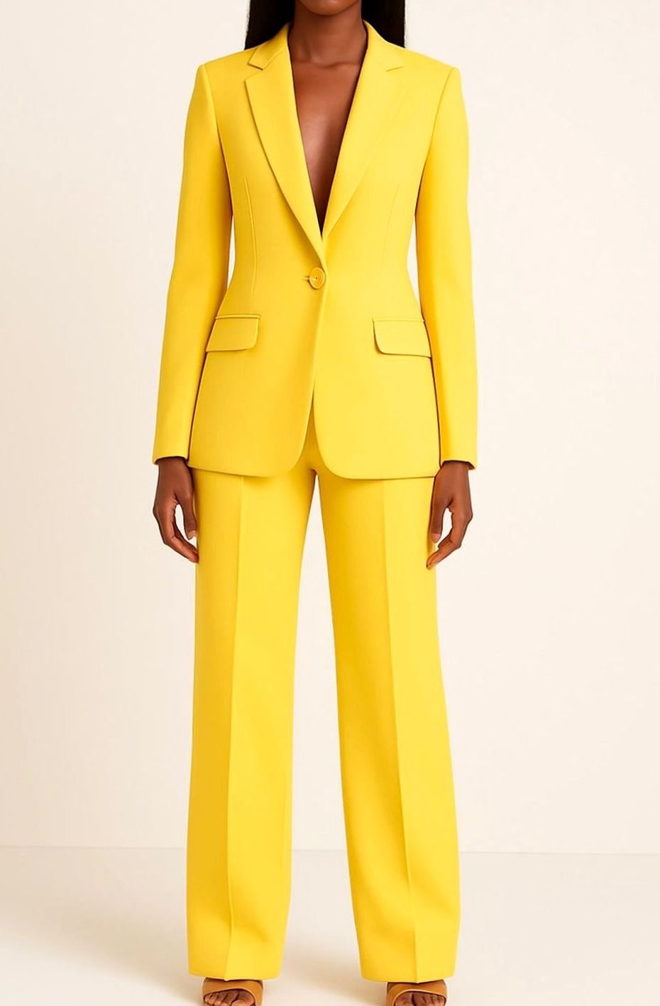 Women's Tailored Wide-Leg Trouser Suit