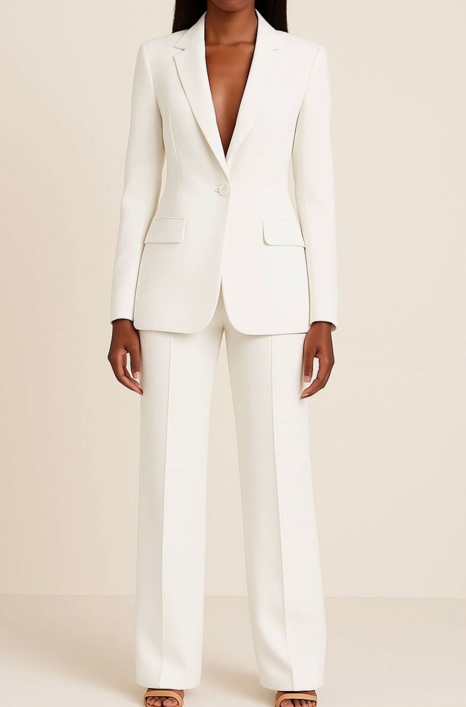 Women's Tailored Wide-Leg Trouser Suit