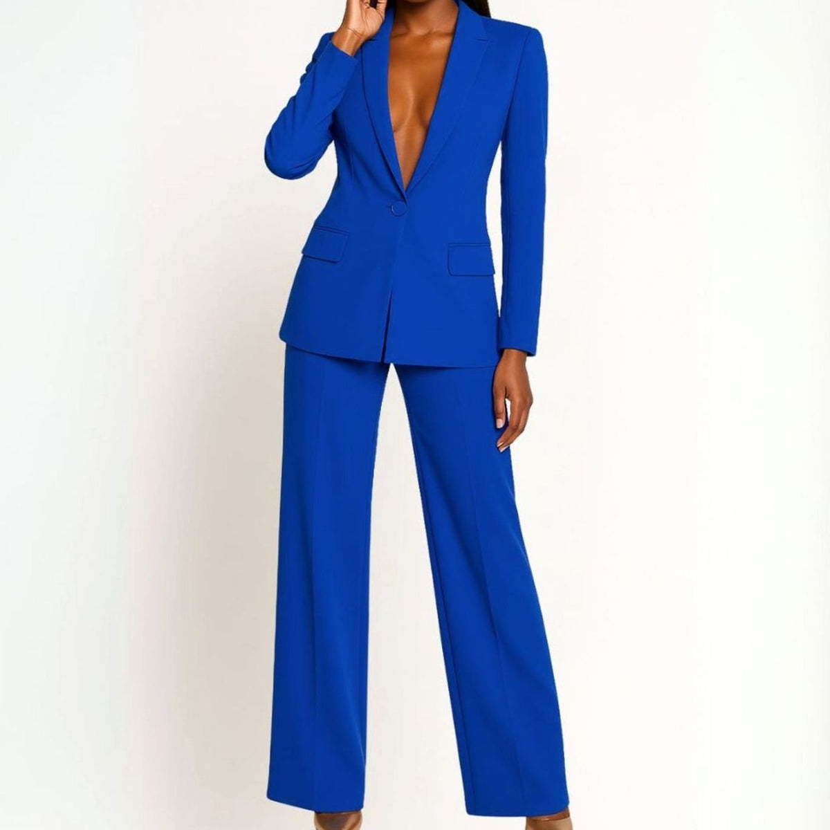 Women's Wide Leg Tailored Blazer Set