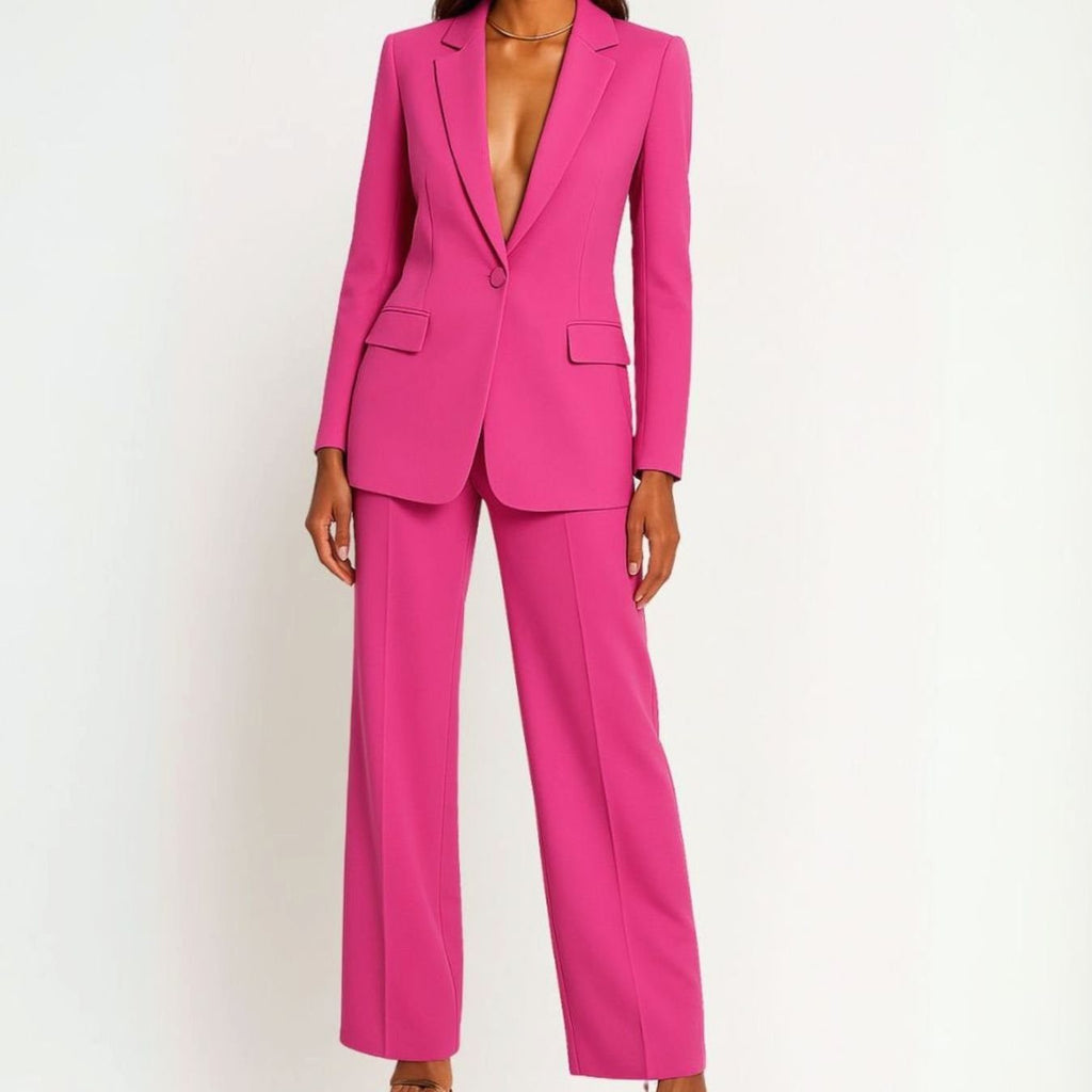 Women's Wide Leg Tailored Blazer Set