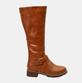 Women's Buckle Strap Riding Boots