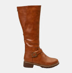 Women's Buckle Strap Riding Boots