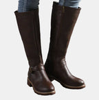 Women's Buckle Strap Riding Boots