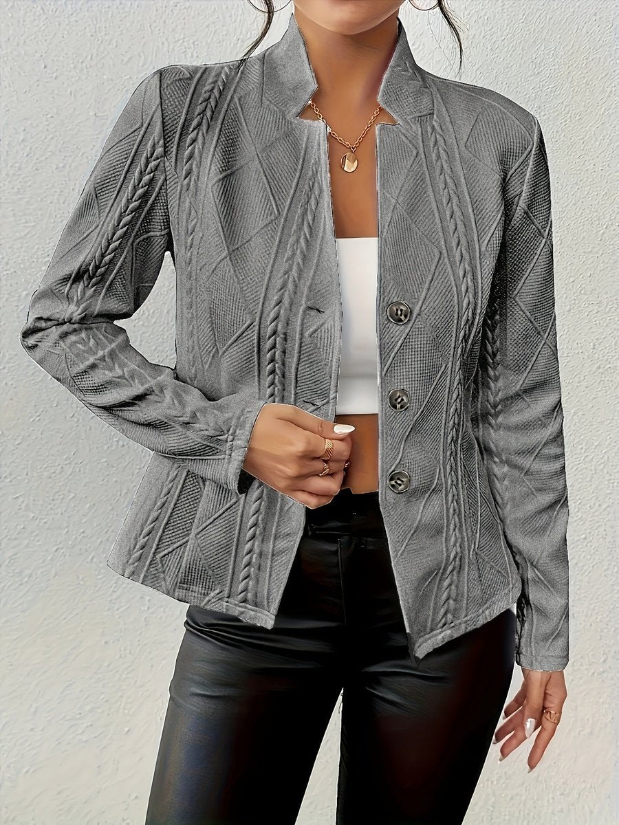 Women's Quilted Cable-Knit Jacket