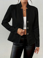 Women's Quilted Cable-Knit Jacket