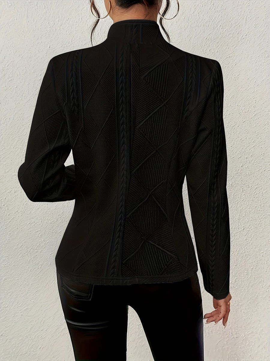 Women's Quilted Cable-Knit Jacket