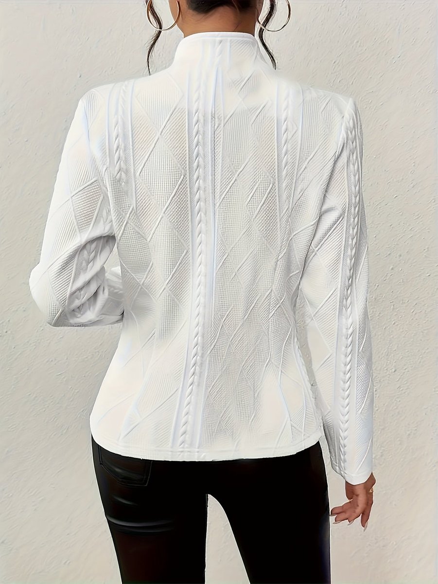 Women's Quilted Cable-Knit Jacket