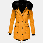 Women's Faux Fur Hooded Parka Coat