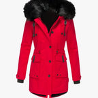 Women's Faux Fur Hooded Parka Coat